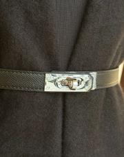 kilit detay kemer siyah 2