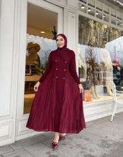 ithal ceket elbise bordo