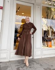 ithal ceket elbise kahve