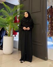 fermuarlı namaz elbisesi siyah 2