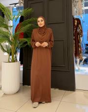 süprem şalı birleşik namaz elbisesi taba 3