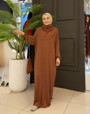 süprem şalı birleşik namaz elbisesi taba 4