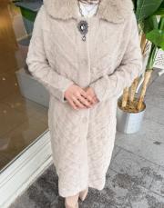 yaka kürklü angora bej 4