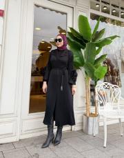 ithal kolu güllü kap siyah 4