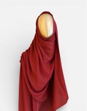 organik düz renk şal bordo