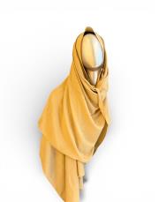 organik düz renk şal camel