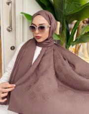 native desenli şal vizon 3