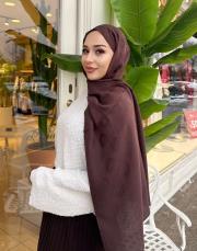 native desenli şal acı kahve 2