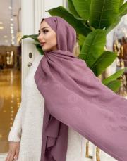 native desenli şal açık mürdüm 3