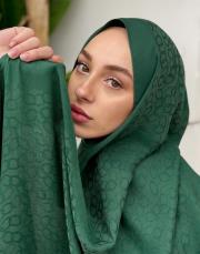 pera halka desenli şal yeşil 5