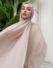 pera halka desenli şal bej 4