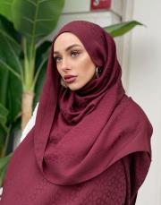 pera halka desenli şal bordo 3