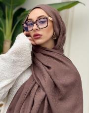 pera halka desenli şal sütlü kahve 3