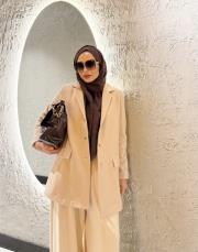 marika kaşe blazer ceket bej 3