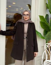 marika kaşe blazer ceket kahve 2