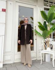marika kaşe blazer ceket kahve 4