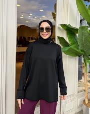 kol detay simli kazak siyah 3