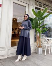 kol detay simli kazak lacivert 2