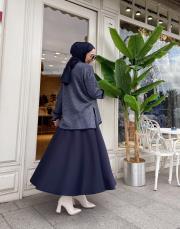 kol detay simli kazak lacivert 4