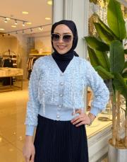 ithal güpürlü hırka bebe mavisi 2