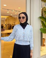 ithal güpürlü hırka bebe mavisi 3