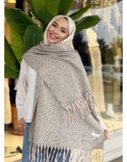 keta desenli omuz şalı mint 2