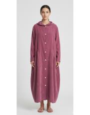 kapüşonlu cep detay kap mürdüm