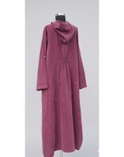 kapüşonlu cep detay kap mürdüm 2