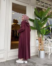 kapüşonlu cep detay kap bordo 3