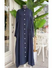 kapüşonlu cep detay kap lacivert