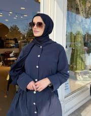 kapüşonlu cep detay kap lacivert 4