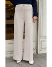 flow nervürlü modal pantolon bej 2