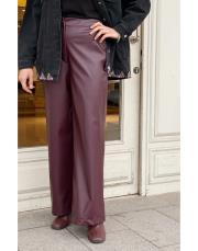 velour deri bol paça pantolon bordo 3