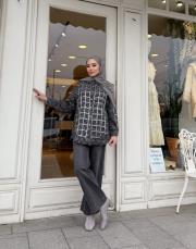 paçası dikiş detay jean antrasit