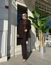 likralı ispanyol jean kahve