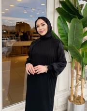 vaye soğuk iplik elbise siyah 2