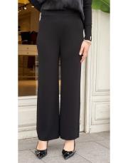 bol paça triko pantolon siyah