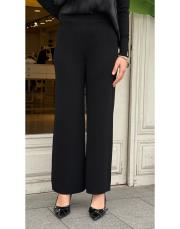 bol paça triko pantolon siyah 3