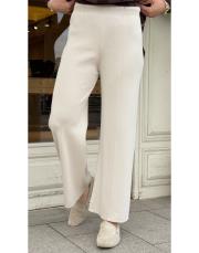 bol paça triko pantolon bej