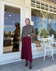 triko düğmeli hırka kahve 2