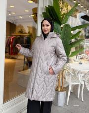 şişme kapitone mont gri 3