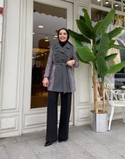 kaşe detay şişme mont antrasit 2