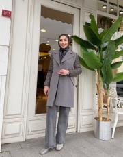 şişme detay kaşe mont gri 2