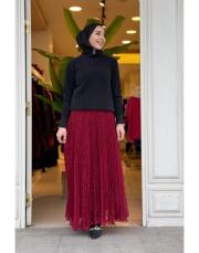 boğazlı angora kısa kazak siyah 3