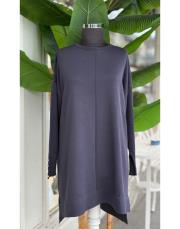 kolu taşlı basic triko tunik antrasit 2