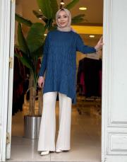 triko tunik lacivert 2