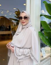 ithal taşlı şal vizon 2