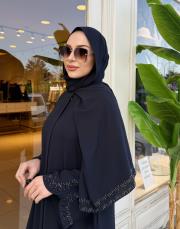 ithal taşlı şal lacivert 2