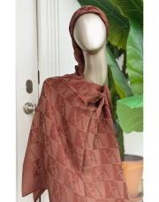 marvella organik pamuk şal tarçın