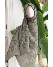 marvella organik pamuk şal haki